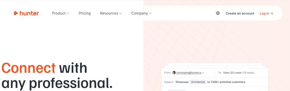Top 5 AI Tools for Sales Prospecting to Close More Deals in 2025 5 Hunter tool dashboard screenshot for sales prospecting for reference