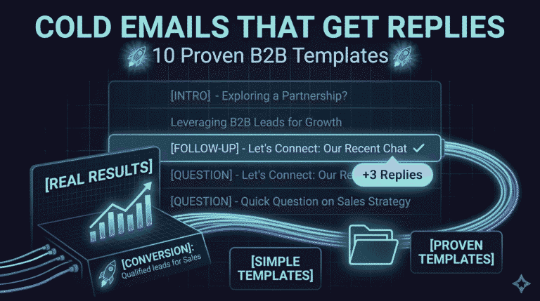 Cold Email Templates for B2B Sales That Actually Get Replies - Featured