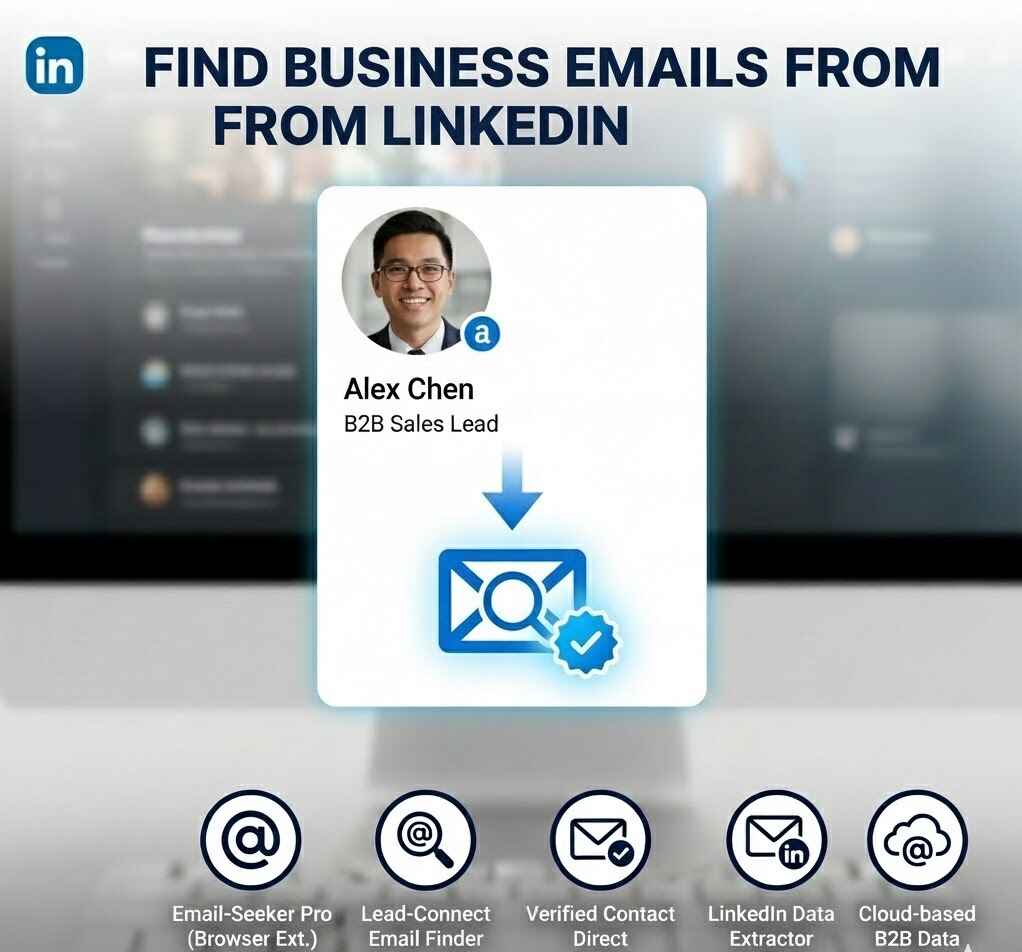 Find Business Email from Linkedin - Feature